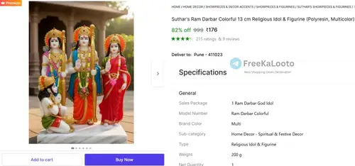 ram darbar colorful murti set 176