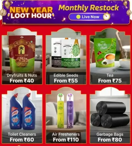 shopsy new year loot hour