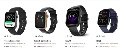 top brands calling smartwatch from rs999