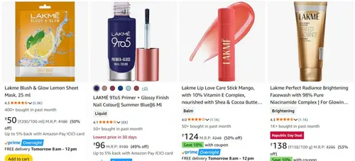 upto 75 off on beauty products