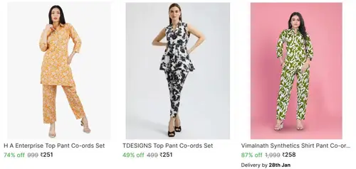 women co ord set from 251