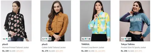 women jacket from rs239
