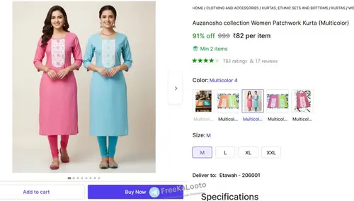 women patchwork kurta 82