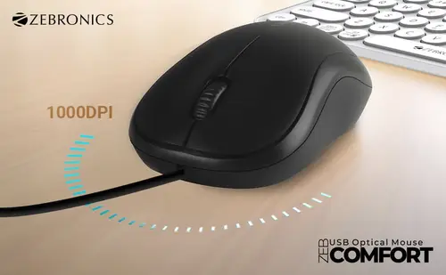 zebronics zeb comfort wired usb mouse 109
