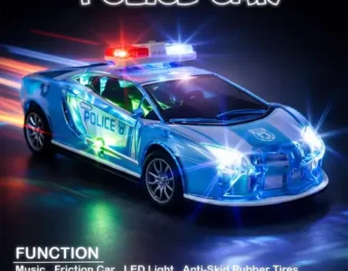 3d police car toy with light music 129