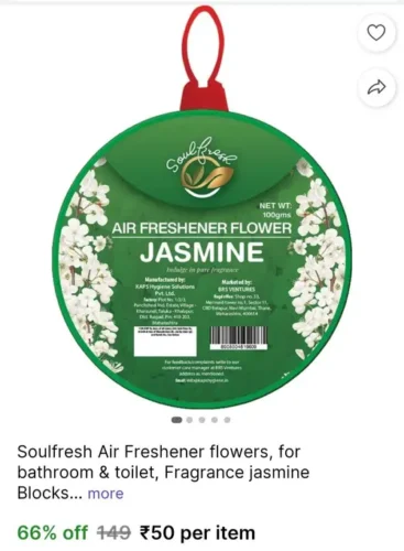 air freshener for bathroom toilet 100gm 50