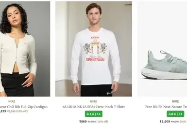 ajio 70 off on nike shoes clothing