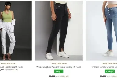 ajio upto 70 off on calvin klein jeans