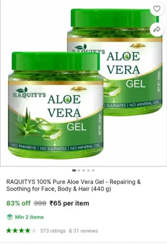 aloe vera gel 65