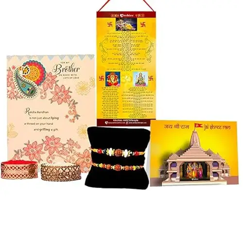 archies greatest rakhi collection for rakshabandhan rakhi for brother rakhi for bhaiya and bhabhi rakhi combo gift hampe