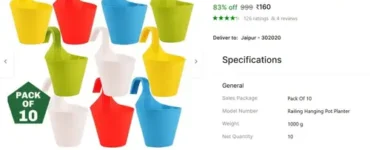 balcony plant container pack of 10 160