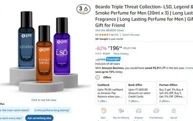 beardo triple threat collection 20ml 196