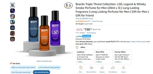beardo triple threat collection 20ml 196