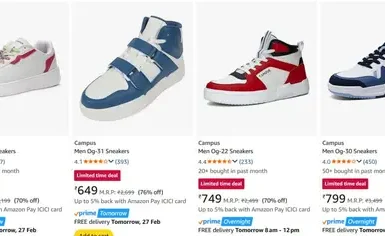 campus mens shoes starts 649