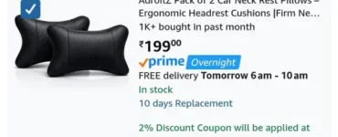 car neck rest pillow pack of 2 from 199 2 coupon