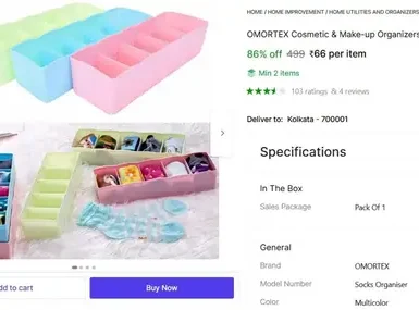 cosmetic make up organizers multicolor 66