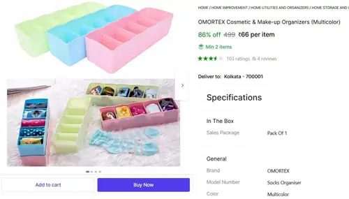 cosmetic make up organizers multicolor 66