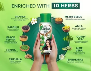 dabur vatika enriched coconut hair oil 450ml 181