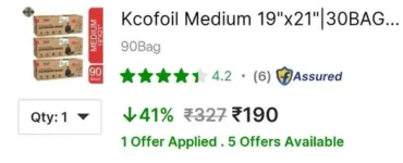 garbage bags pack of 90 190