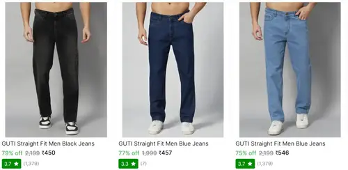 guti mens jeans from 450