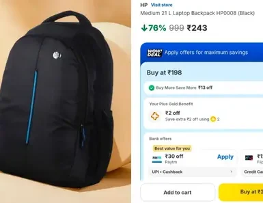 hp laptop backpack at 243