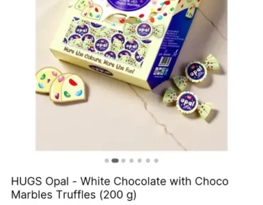 hugs opal white chocolate 103