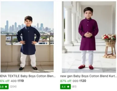 kids kurta pajama set from 119