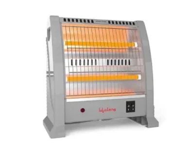 lifelong dyno 800 watts quartz room heater for home with 2 power settings