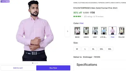 mens solid formal shirt at 156 164