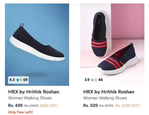myntra hrx shoes starts 499