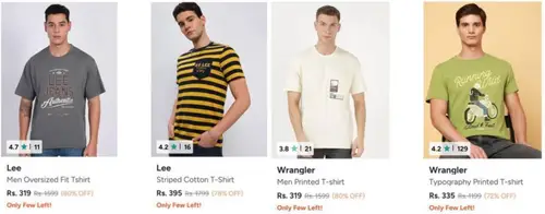 myntra loot upto 80 off on branded tshirts