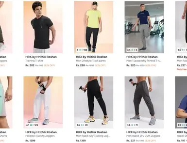 myntra upto 86 off on hrx clothing
