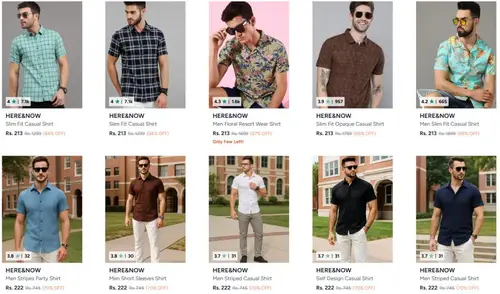 myntra upto 90 off on mens shirts