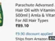 parachute advansed amla hair oil 500ml at 89