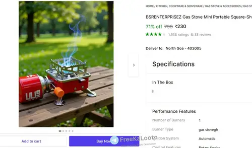 portable mini gas stove 230