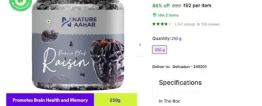 premium black raisins 250g 92