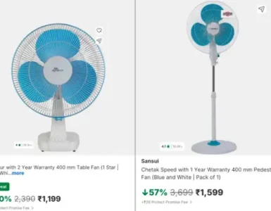 ✅RR Signature Table Fan at ₹1199 4 rr signature table fan at 1199