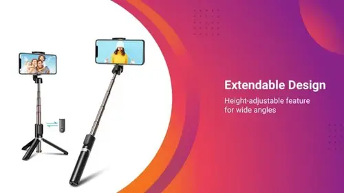 selfie stick with bt remote 183