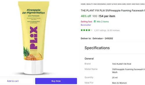 the plant fix plix face wash 20 ml 54