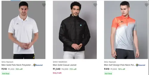 upto 80 off on shiv naresh clothing
