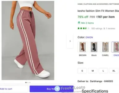 women slim fit trouser 161