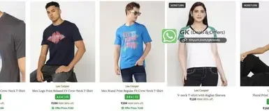 ajio loot 70 80 off on lee cooper clothing