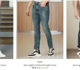 ajio upto 85 off on mens branded jeans
