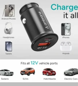 ambrane 22w fast car charger 199
