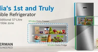 bosch 302l inverter triple door refrigerator rs26490