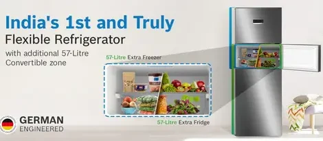 bosch 302l inverter triple door refrigerator rs26490