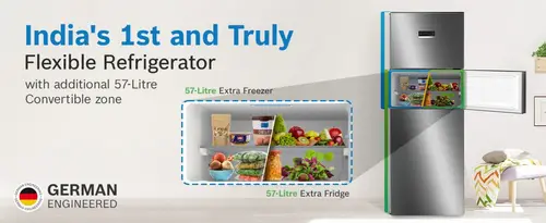 bosch 302l inverter triple door refrigerator rs26490