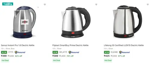 branded electric kettle 399