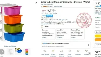 cello cuboid storage unit with 4 drawers 1272