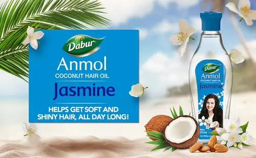 dabur anmol jasmine coconut hair oil 450ml 119